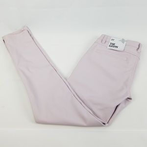 BCBG Women's  Faux Leather "THE GAVIN" Light Pink Pants Size 27